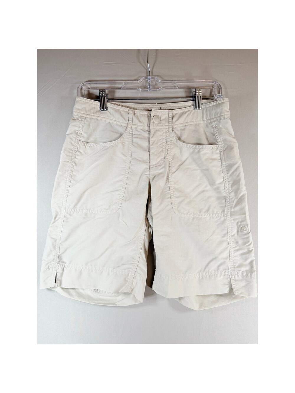 The North Face Womens Cream Beige Ripstop Hiking Utility Shorts Size 00 Regular